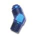 Adapter Fitting 45 Deg. Flare Anodized AN Size -10 0.5 in. Pipe Size