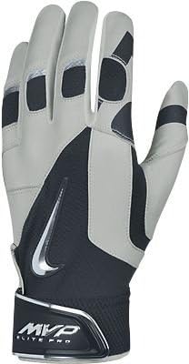 Nike GB0369 MVP Elite Pro Batting Gloves - Pewter/Black
