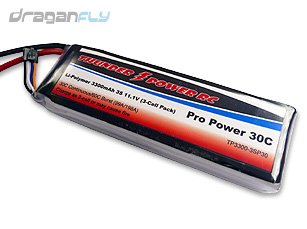Thunder Power RC Pro Power 30C 3300mAh 11.1V 3 Cell LiPolymer 3s 3300 Lithium Battery