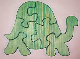 31 ChCncq0L Wooden Educational Jig Saw Puzzle   Large Turtle