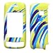 Fits LG VX10000 Voyager Cell Phone Snap on Protector Faceplate Cover Housing Hard Case - Brush/Yellow