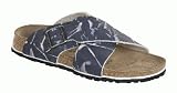 birkis insoles-Birkis slippers Guam from Nubuck in Graffito Basalt with a regular insole