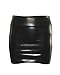 Black Shiny Liquid Mini Skirt Elastic Waist Band 