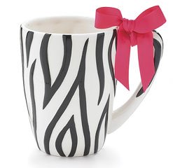 Zebra Print Ceramic Coffee Mug 