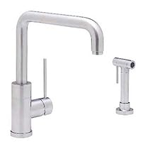 Hot Sale Blanco 440601 Single Handle Kitchen Faucet with Side Spray from the Purus I Series, Satin Nickel