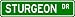 STURGEON Street Sign ~ Fishing ~ Great Fish Sign for your Lodge, Gameroom, Basement, Garage, Barn