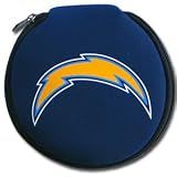 Our NFL Football San Diego Chargers Neoprene CD/Blue Ray/DVD Zippered Cases Feature The Team Logo And Fit 12 discs.