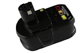 OEM Replace 18V 3A Drill Battery For Uk Ryobi Chv-18Wdm Cid-1802M Cid-1803L Cid-1803M - Black - 5.34X2.99X4.22