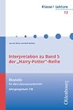Interpretation zu Band 5 der 'Harry-Potter'-Reihe - Jana de Blank, Wulf Walther, Joanne K. Rowling
