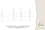 Photo Pocket Pages - Small Variety Pack 1