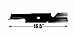 USA Mower Blades U11184BP (3) Extra High-Lift for Scag A48184 482877 A48184HL 482466 48110 Length 16-1/2 in. Width 3 in. Thickness .200 in. Center Hole 5/8 in. 32 in. 48 in. Deck