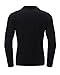 StyleDome Men`s Lapel Stand Collar Tops Long Sleeve Regular Basic Polo Shirts Black L