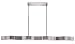 Access Lighting 62316-BS/FST Titanium - Four Light Semi-Flush Mount, Brushed Steel Finish with Frosted Glass