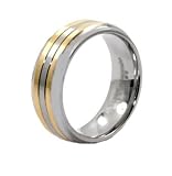  : Titanium Ring - Sizes 8-12 (Gold Plated)