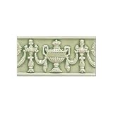 Adex USA Hampton Listello Empire 3 x 6 Green Ceramic Tile & Stone
