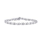 10K White Gold 1/4 ct. Diamond Tennis Bracelet 10K White Gold 1/4 ct. Diamond Tennis Bracelet