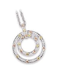 Black Hills Gold Necklace - Double Eternity Circle