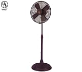 Hunter Fans 90161 17 Bamboo Garden Traditional Outdoor Cocoa Floor Fan