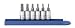 GearWrench 80321 Six-Piece 1/4-Inch Drive Metric Hex Bit Socket Set