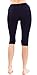 Ladies Cotton or Modal Spandex Capri Leggings, USA Made, Multiple Colors