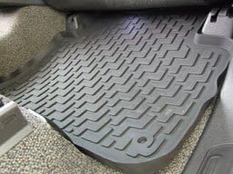 Mats4Less OCP-MBW164G Custom Fit All Weather Rubber Gray Floor Mats - 4 pc Set - Fits 2006-2011 Mercedes M Class (W164)