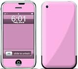 Solid State Pink Protective Skin Decal Sticker for Apple iPhone (2G)