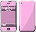 Solid State Pink Protective Skin Decal Cover Faceplate for Apple iPhone