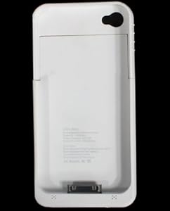 External Battery for iPhone 4 White 1900mAh High Capacity