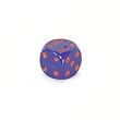 Opaque 12mm d6 Dice, Purple with red