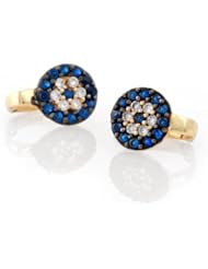Evil Eye Store 14k Celebrity Inspired Gold Evil Eye Earrings