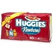 Huggies Ultratrim Diapers, Newborn, Starter Set, 40-Count (Pack of 6)