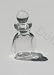 Dollhouse Miniature Square Glass Cannister with Lid