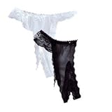 Pack of 2 open briefs in lace and knit.