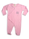 Bambolino - Newborn Baby Girls Long Sleeved Footed Coverall, Pink