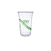 ECO PRODUCTS GreenStripe Clear Compostable 20oz PLA Large Plastic Cups, Case of 1000, Disposable Renewable Plant-Based Cold Cups, For Cold Drinks & Snacks, BPI Certified, ASTM Compliant.