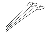 Charcoal Companion CC5066 Nonstick Marshmallow Skewers, Set of 4