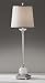 Murray Feiss Lighting 9946PN/CCA Independent - One Light Table Lamp, Polished Nickel Finish with Sil