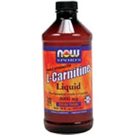 L-CARNITINE LIQUID 3000MG 16 oz NOW Foods