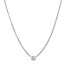 14k White or Yellow Gold Solitaire Diamond Pendant (1/10 cttw, H-I Color, I1 Clarity), 18