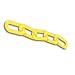 Accuform Signs PRC211YL Blockade Polyethylene Plastic Chain Link, 100' Length, Yellow