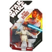 Star Wars Saga 2008 30th Anniversary Wave 1 Action Figure Obi-Wan Kenobi On Lava Platform