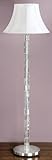 Lola Floor Lamp with Classic Bell Shade in Crystal