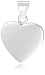 Silver Polished Heart Pendant
