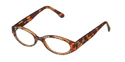 "Boa RL Tortoise" Hand Painted Reading Glasses (+0.00 - +3.00)