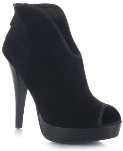 Bamboo Marjorie-01 Peep Toe Bootie