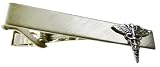 Stainless Steel Caduceus Tie Bar Clip Doctor Medical