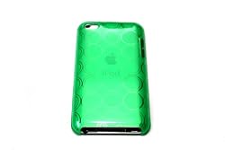 GREEN iPod Touch 4th Generation TPU Cover Bag Case Skin Sleeve with Soft Pouch, Dust Plug and Screen Protector(Also Compatible with 2011 iPod Touch)