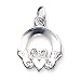 Pendant - Polished Sterling Silver Irish Celtic Claddagh Pendant