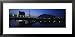 Bridge Lit Up at Dusk, Scottish Exhibition and Conference Center, Glasgow, Scotland, United Kingdom Photography Framed Art Poster Print by Panoramic Images, 31x15