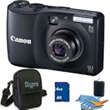 Canon Powershot A1200 12.1 MP Digital Camera with 4x Optical Zoom (Black) D ....